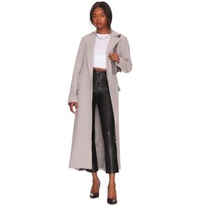 AGOLDE Riley High Rise Relaxed Straight Leather Pants Black Size 26